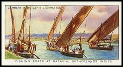 48 Fishing Boats at Batavia, Netherlands Indies